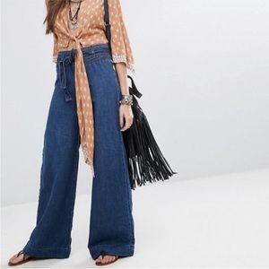 Free people Augusta high waisted wide leg jeans
